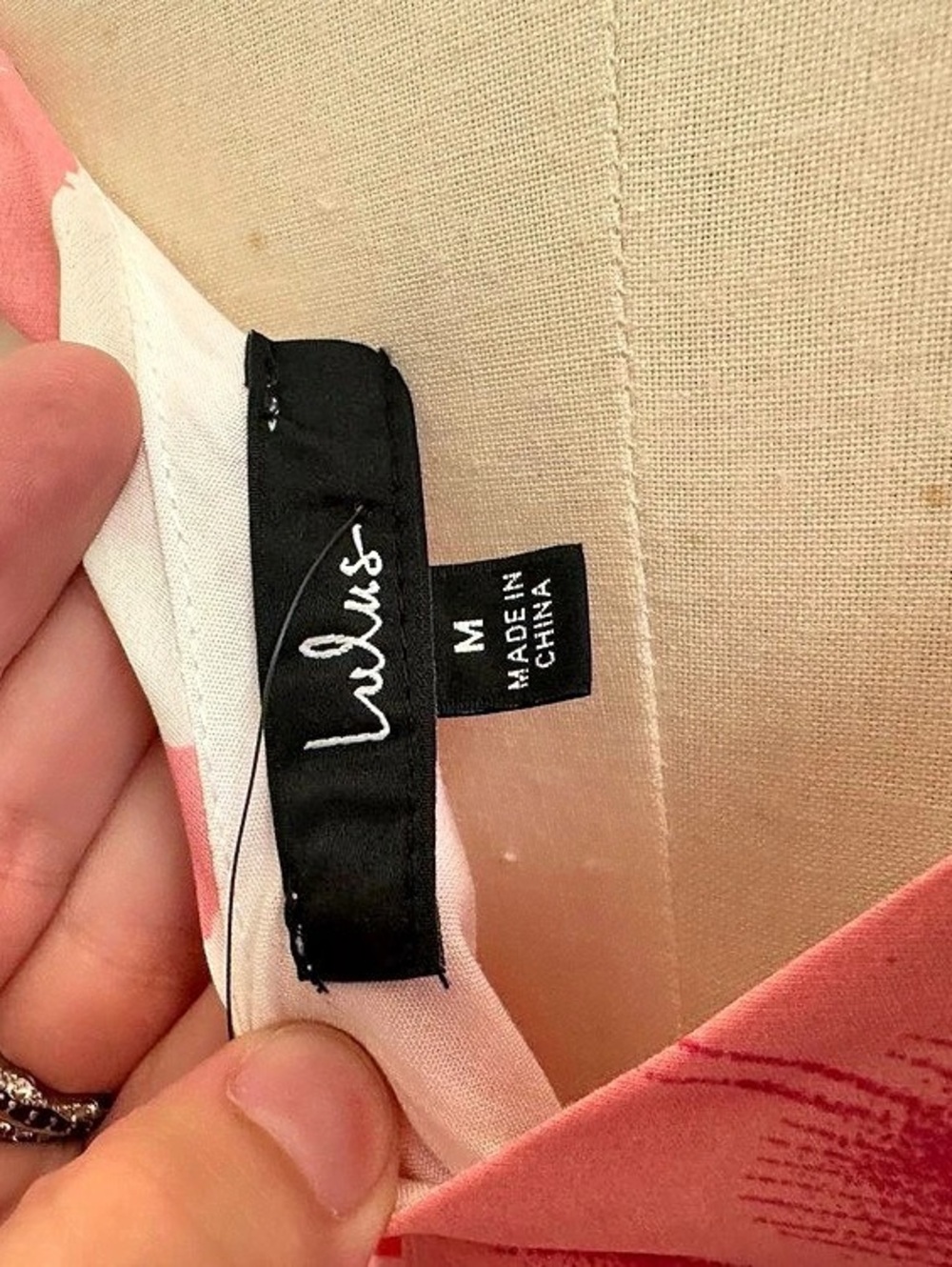 Lulus Floral Maxi Dress in Pink & White NWT - Picture 6 of 7